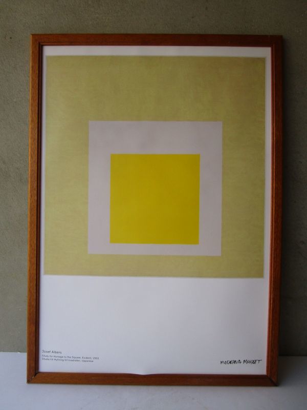 ドイツ Josef Albers ヨゼフ・アルバース 抽象画 ポスター 50×70 構成主義/バウハウス/コルビジェ/アアルト/ウェグナー_画像10
