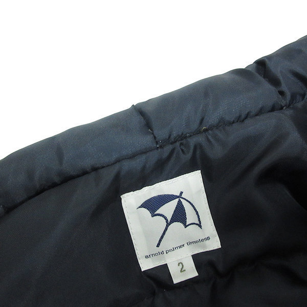 k■アーノルドパーマー/Arnold Palmer フーディダウンジャケットJKT【2】カーキ/LADIES■5【中古】
