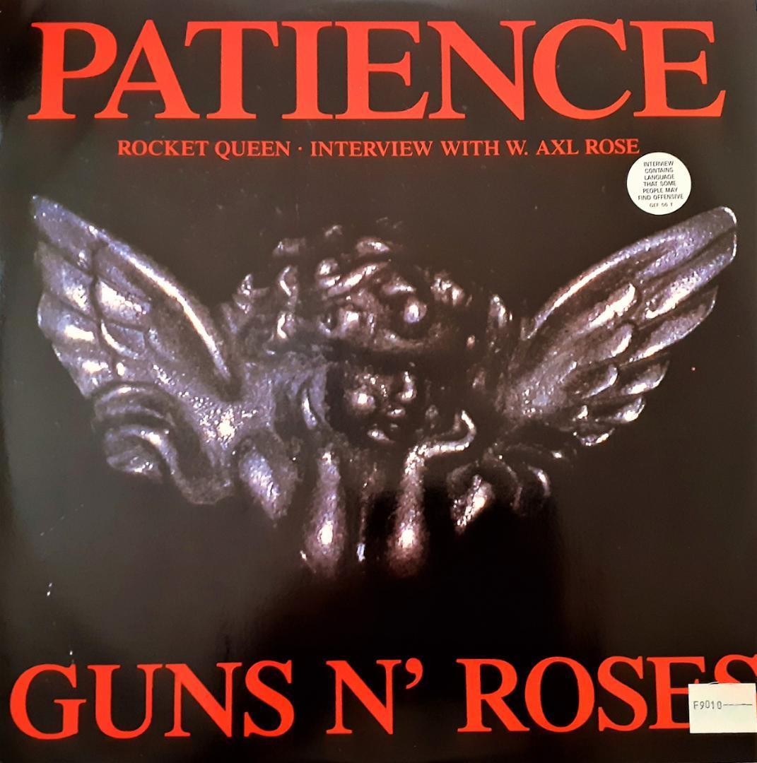 美盤　Guns N' Roses　ガンズ・アンド・ローゼズ　Patience　UK盤 12” シングルレコード 　：　RSO MI 3032_画像1