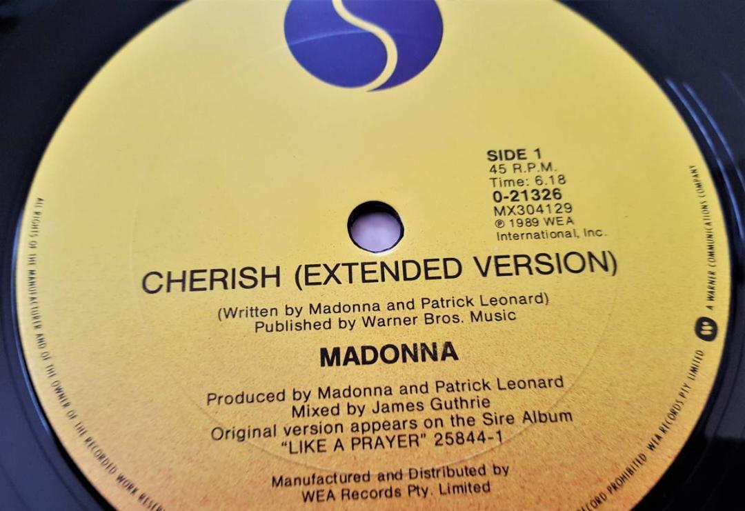 MADONNA マドンナ Cherish オーストラリア盤 オリジナル 12” シングルレコードの画像3