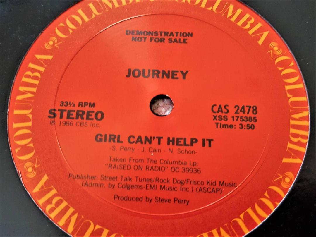 美盤　JOURNEY　ジャーニー　Girl Can't Help It 　US盤 貴重盤 12” シングルレコード　_画像1