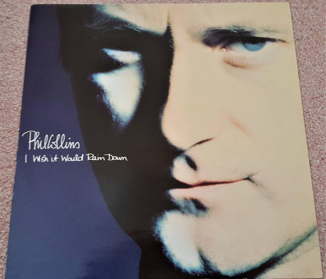 美盤　Phil Collins　フィル・コリンズ　I Wish It Would Rain Down　UK盤 12”シングルレコード　：　Eric Clapton　エリック・クラプトン_画像1