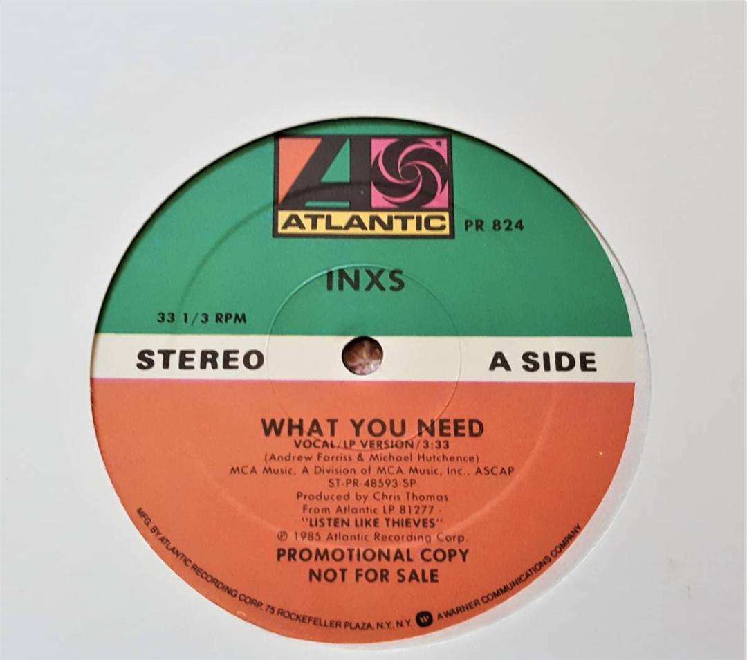 美盤　INXS　インエクセス　What You Need (Vocal / LP Version)　1985年 US盤 12” シングルレコード　貴重盤_画像1