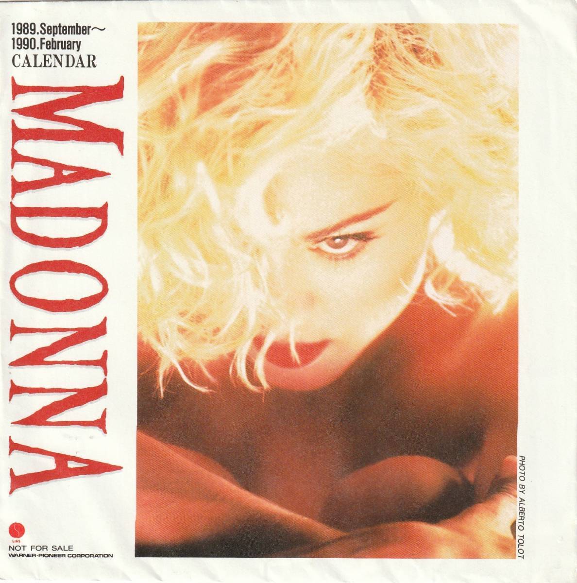 MADONNA マドンナ Like A Prayer 1989~1990 Calendar 非売品 カレンダーカード 6枚セット パック の画像2