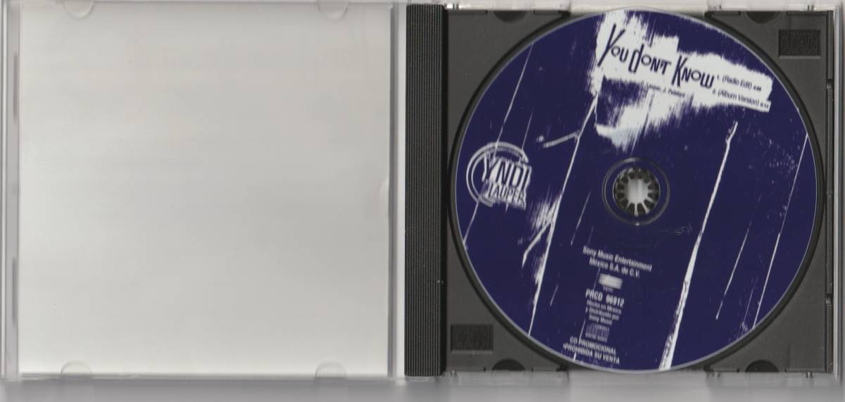 Cyndi Lauper　シンディ・ローパー　You Don't Know　メキシコ盤 貴重盤 CDシングル　：　Epic PRCD 96912_画像3