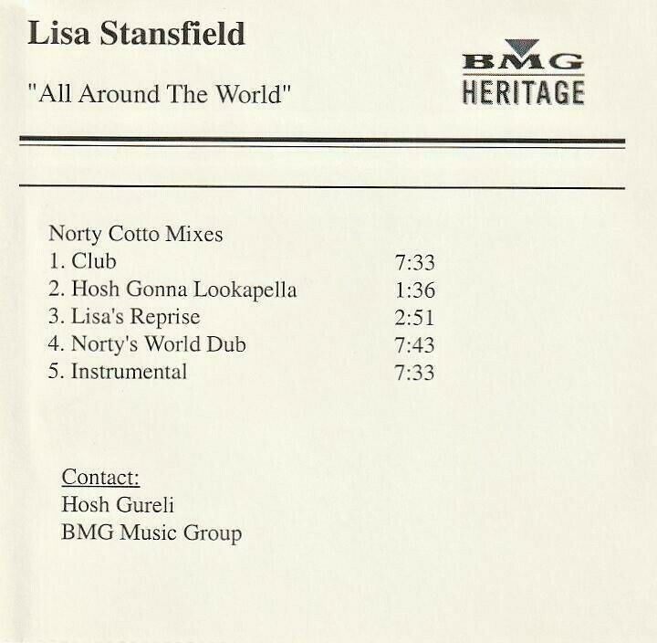 LISA STANSFIELD　リサ・スタンスフィールド　All Around The World (Norty Cotto Mixes)　US盤 貴重 CD_画像1