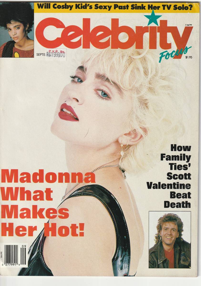 MADONNA　マドンナ　表紙雑誌　Celebrity Focus (1987)　US 雑誌　：　表紙＋記事_画像1