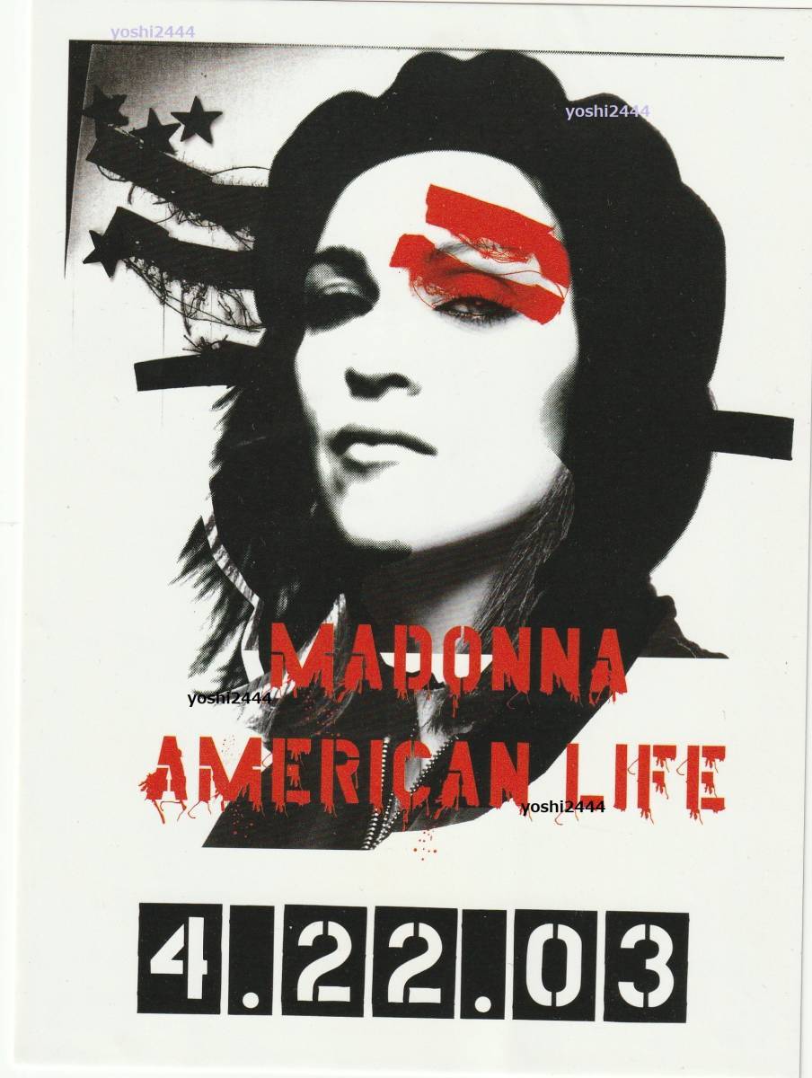MADONNA Madonna AMERICAN LIFE US made not for sale display 2 kind set 