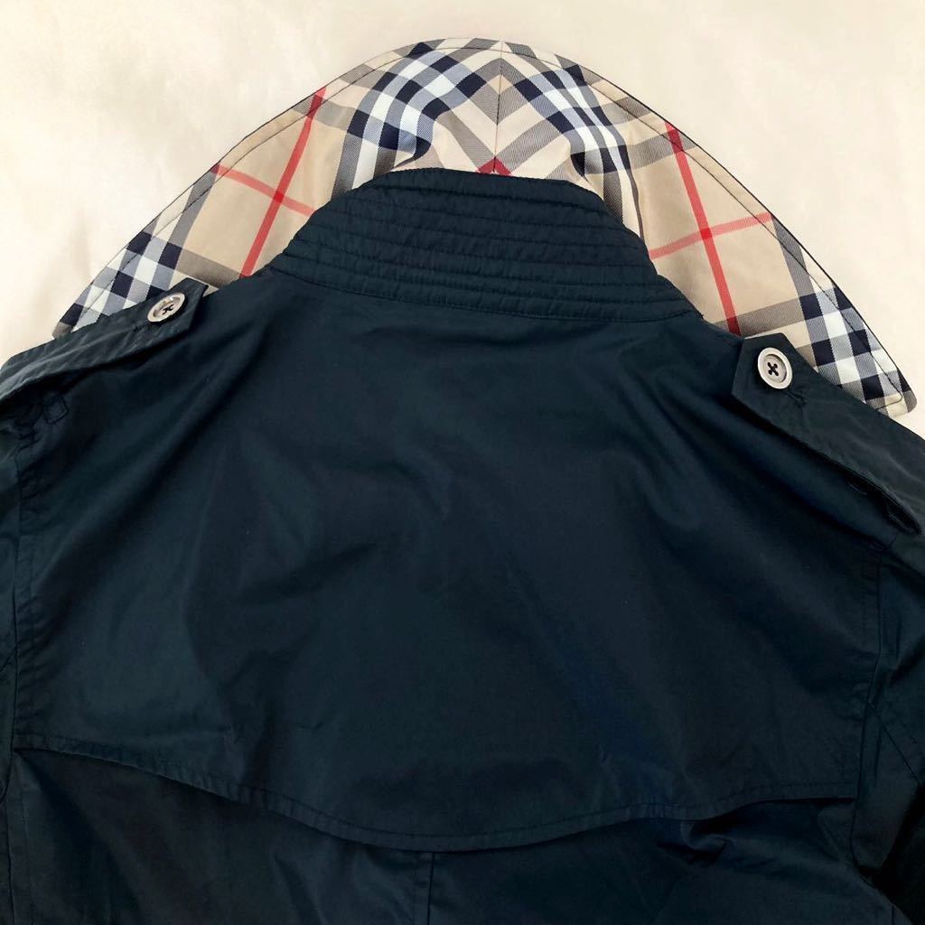 美品◇バーバリー BURBERRY 40/11号/M-L 撥水超軽量☆メガチェック