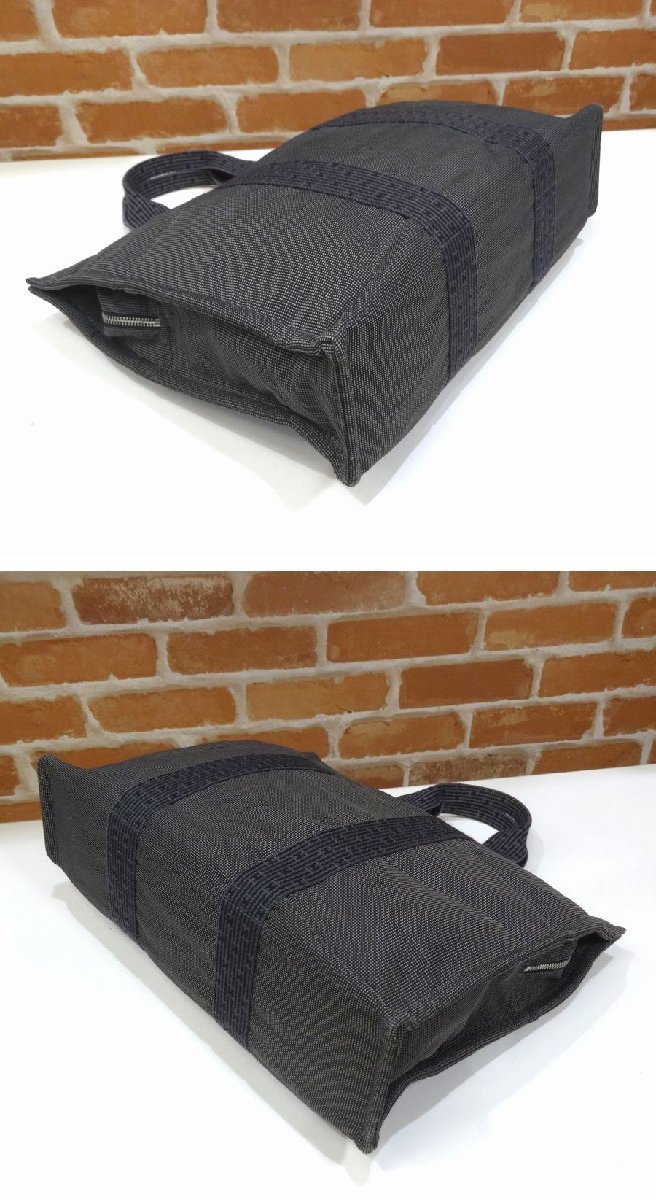 6267T【 本物保証 】 エルメス HERMES エールラインMM グレー トート