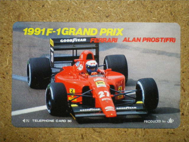 f1・1991 F1グランプリ　フェラーリ　フロスト　未使用　50度数　テレカ_画像1