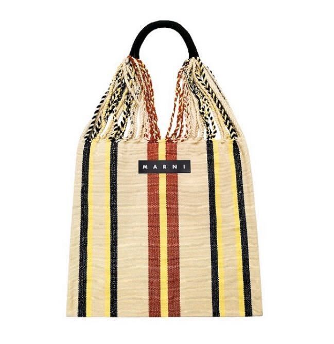 新品 タグ付き MARNI マルニ フラワーカフェ ハンモックバック　エクリュ（保存袋あり）