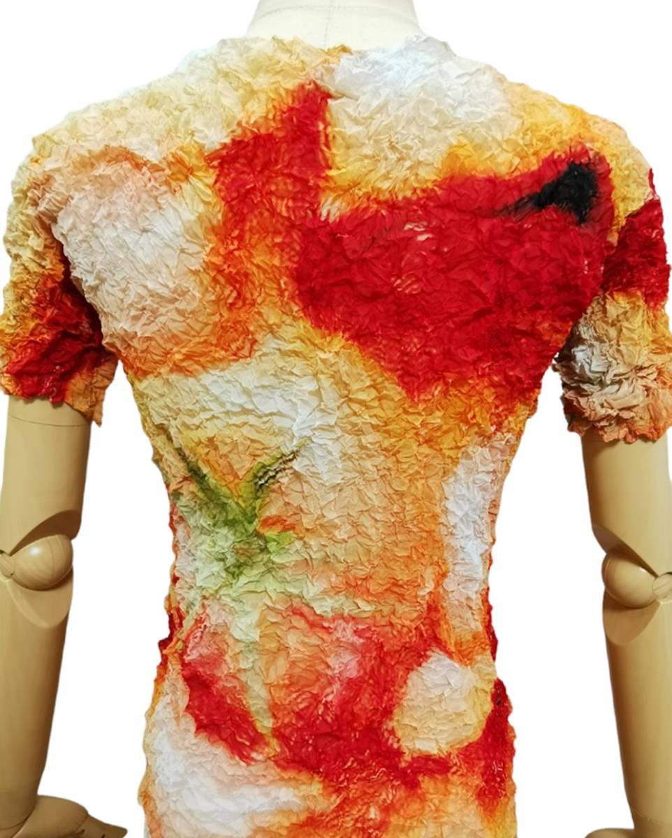 レア 極美品 2008SS イッセイミヤケ ISSEY MIYAKE FETE トマト柄 半袖