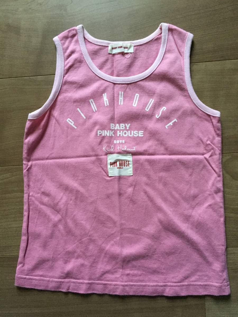 PINK HOUSE baby pink house boys Karl hell m tank top L 120 USED / summer ③