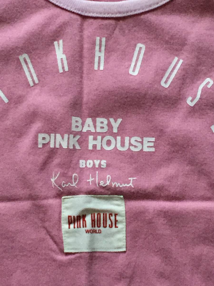 PINK HOUSE baby pink house boys Karl hell m tank top L 120 USED / summer ③