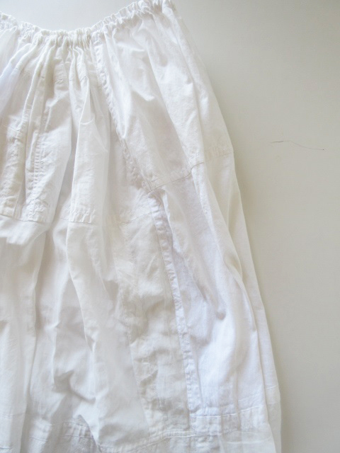 美品 short short / コットンリネンシルク ワイドスカート WHITE * イージースカート レディース ナチュラル ショートショート_画像5