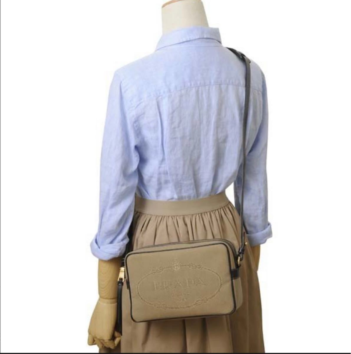 プラダ PRADA LOGOジャガード ショルダーバッグ ccorca.org