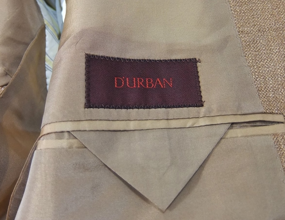 DURBAN × GIANFRANCO BOMMEZZADRI wool silk linen tailored jacket tea M blaser Durban Jean franc kobome The doli