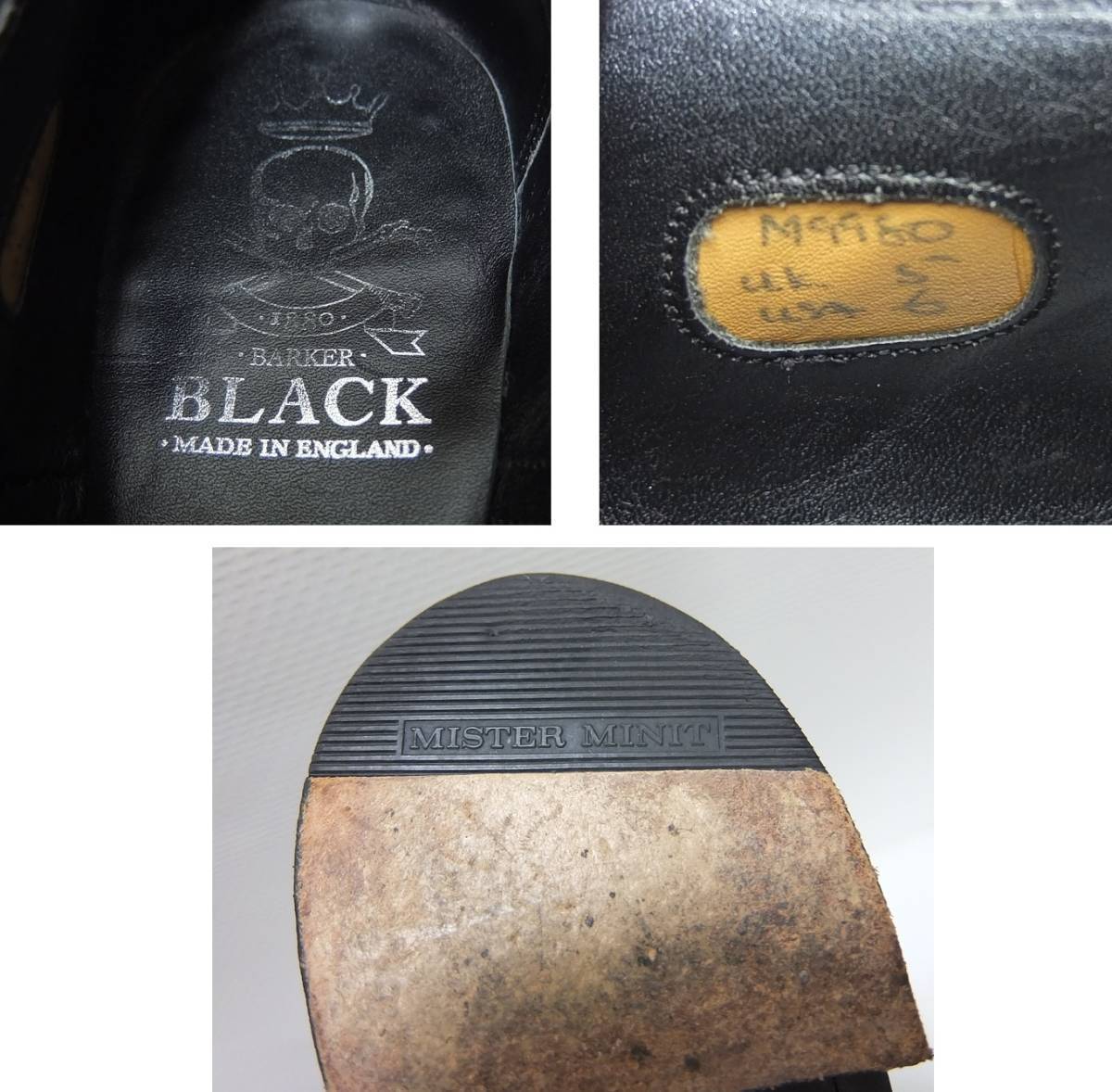 英国製 BAKRER BLACK レザーシューズ 黒 UK5 革靴 バーカー ブラック イングランド製_画像10