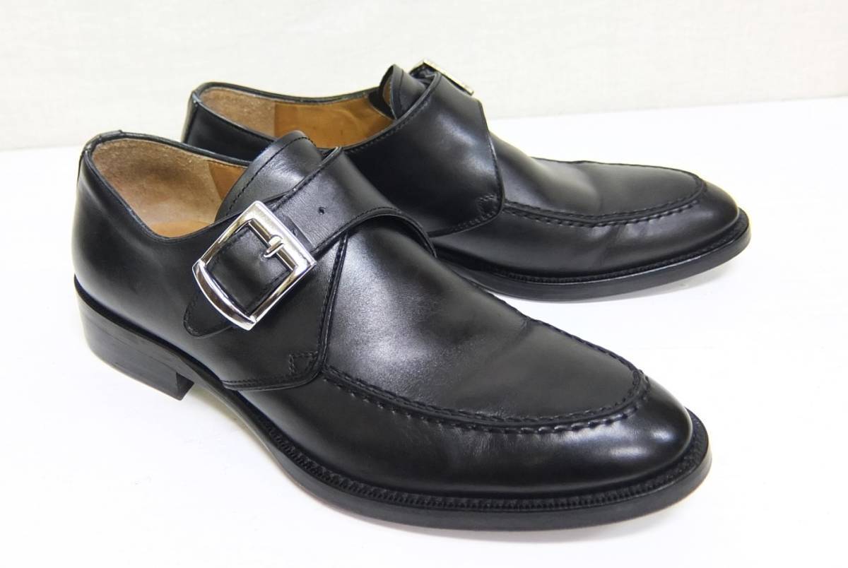  Italy made Benter Ben ta-monk leather shoes black 39 leather shoes business shoes 