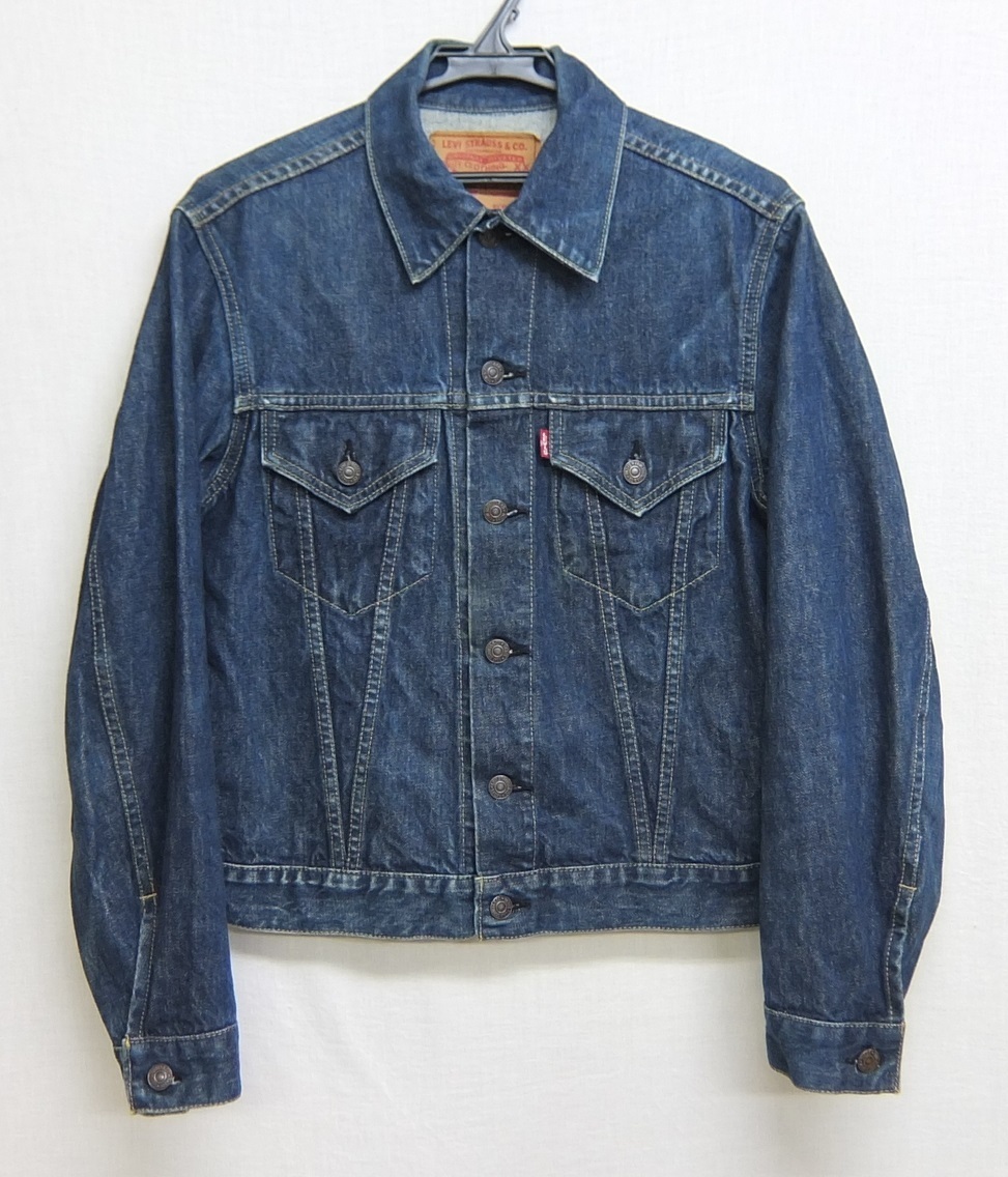 92年 日本製 LEVI'S 71557 サード デニムジャケット 36 Gジャン リーバイス 復刻 レプリカ 3rd 90's 1990年代