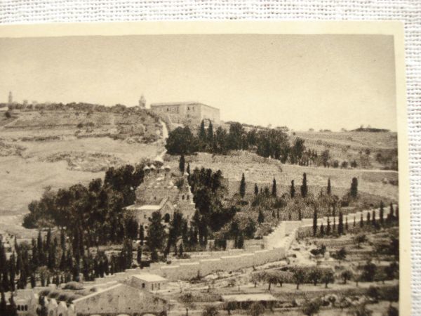 【絵葉書1枚】 JERUSALEM - The Garden of Gethsemane and the Mount of Olives /ORIENTAL COMMERCIAL BUREAU /ヴィンテージ建築 15-618の画像8