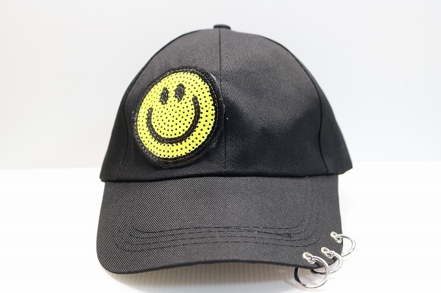 【新品】★セレブ アーティスト キャップ ピースマーク【FREE】★ダンス ヒップホップ hip hop 女性 レディース 帽子 CAP Black 黒 フリー_画像8