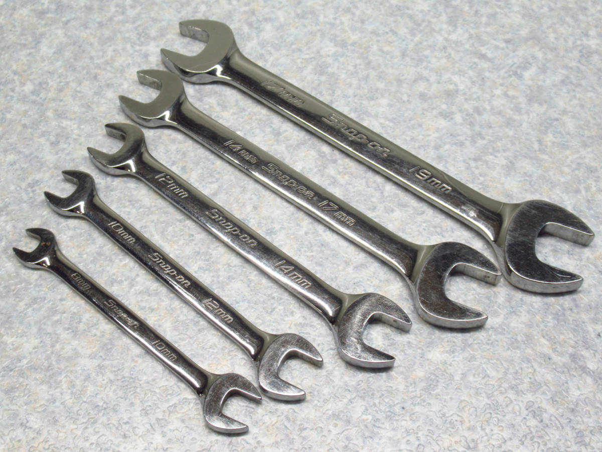 Snap-on スナップオン オープンエンドレンチ 5点セット VOM810B/VOM1012/VOM1214B/VOM1719B/VOM/1417 管理4M0616LX