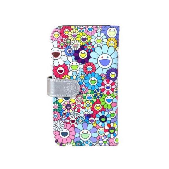 【新品】Lサイズ 村上隆 Flower Flip Case スマホケース 手帳型 フラワー iPhone iPhoneケース 手帳型ケース の画像2