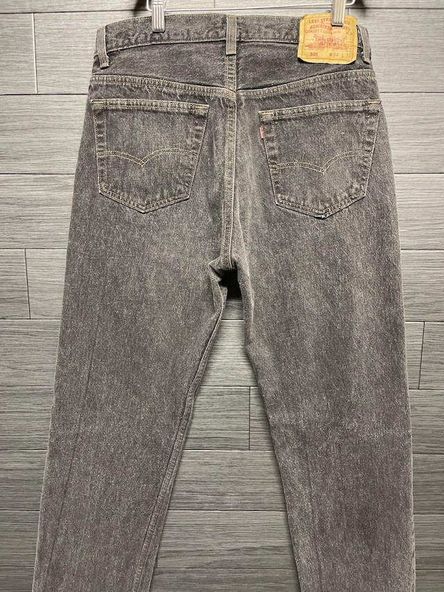 80年代 Levi's 501 アメリカ製 ブラック 先染め W34