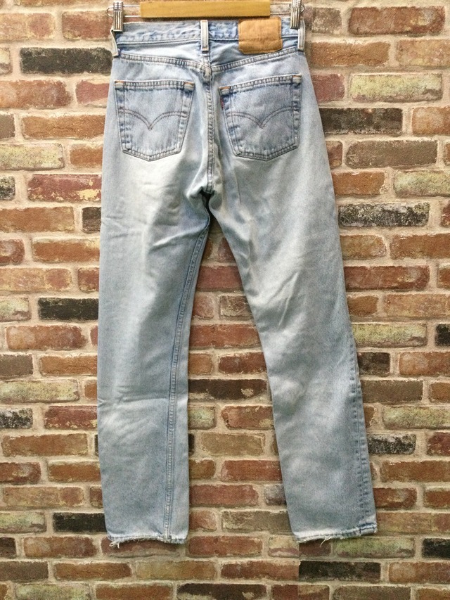 Z7115 W27 90’s USA製 Levi’s リーバイス 501 ブルー デニムパンツ_画像1