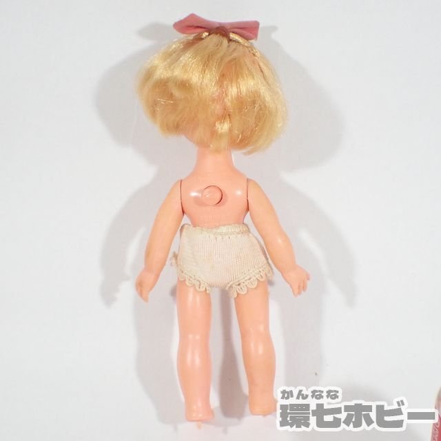 1KS88◇当時物 ツクダ イエスノー ミニー 着せ替え人形 洋服 小物 箱