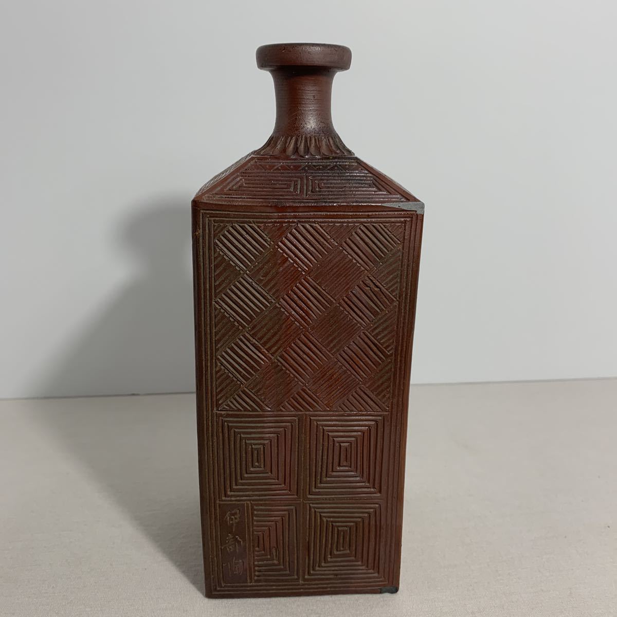 古備前 徳利 酒器 備前焼 角 備前 高さ22.5cm 古美術 ! | giw.com.au