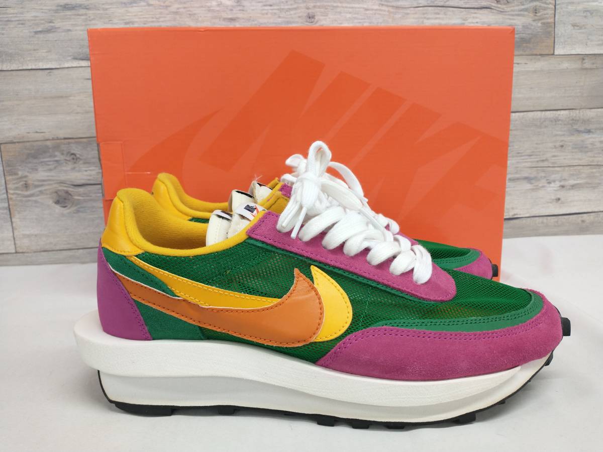 【箱付き】NIKE LDWAFFLE/SACAI/スニーカー/ BV0073-301 /sacai × LDV WAFFLE PINE GREEN/ナイキ/サカイ