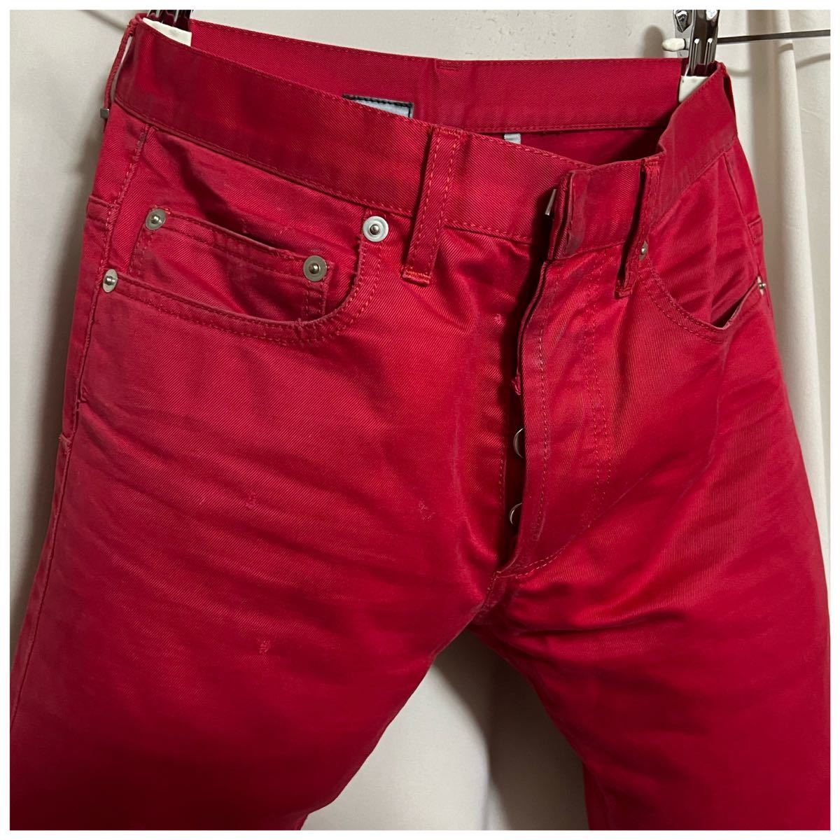 Dior Homme ディオールオム カラーパンツ 27 XS 赤 レッド Dior Homme ディオールオム カラーパンツ 27 XS 赤 レッド