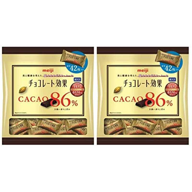 明治 チョコレート効果 カカオ 86% 42枚×2袋 _画像1