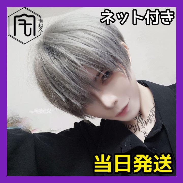 週末限定タイムセール》 フルウィッグ メンズ 男装 コスプレ ショート
