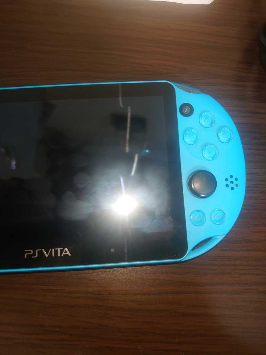 PlayStation Vita PCH-2000 Wi-Fiモデル アクアブルー 電源コード メモリーカード32G ソニー 