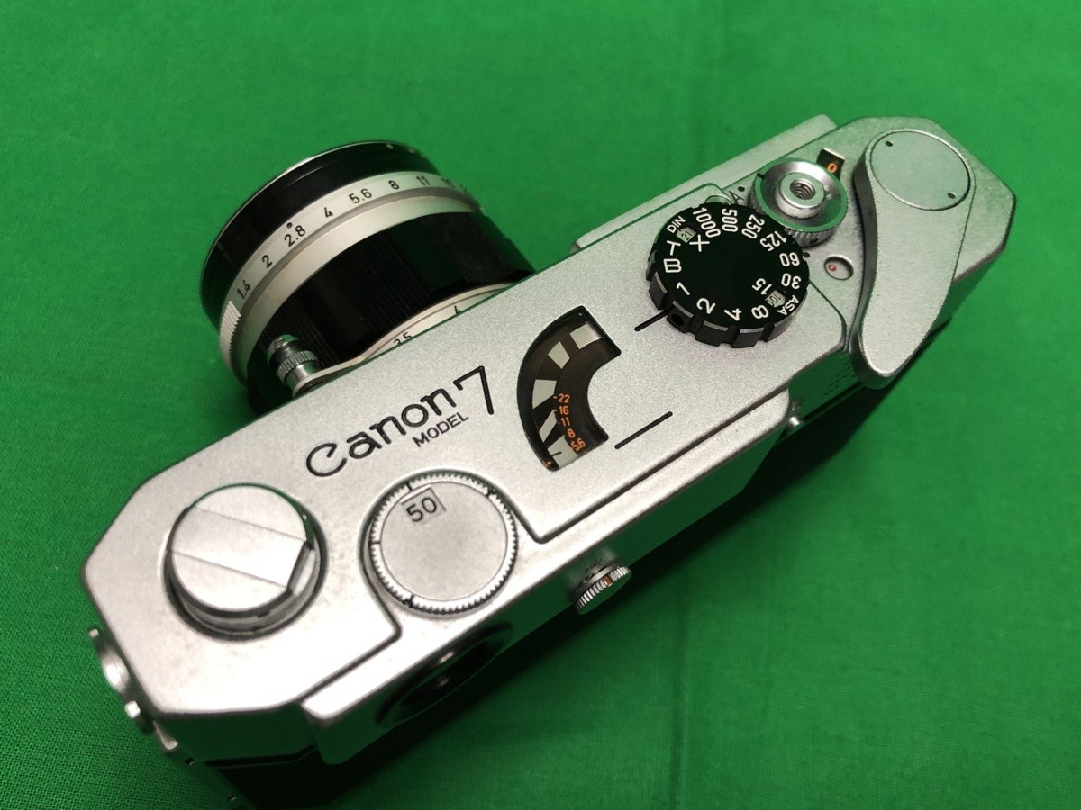 CANON Canon model7 single‐lens reflex film camera 7 type lens set finder hood case attaching Junk operation not yet verification 