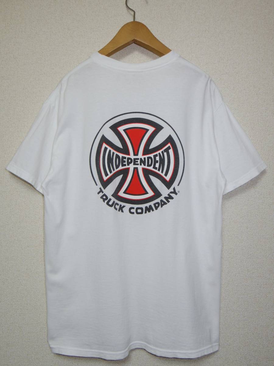 定価以下Supreme ロゴプリント Tシャツ ホワイト □シュプリーム Supreme×INDEPENDENT コラボ□ロゴプリント