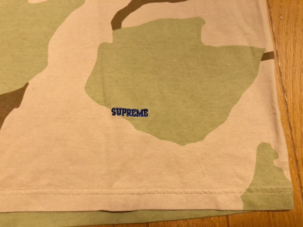 Supreme 迷彩 半袖 Tシャツ シュプリーム カモフラ XL 刺繍_画像3