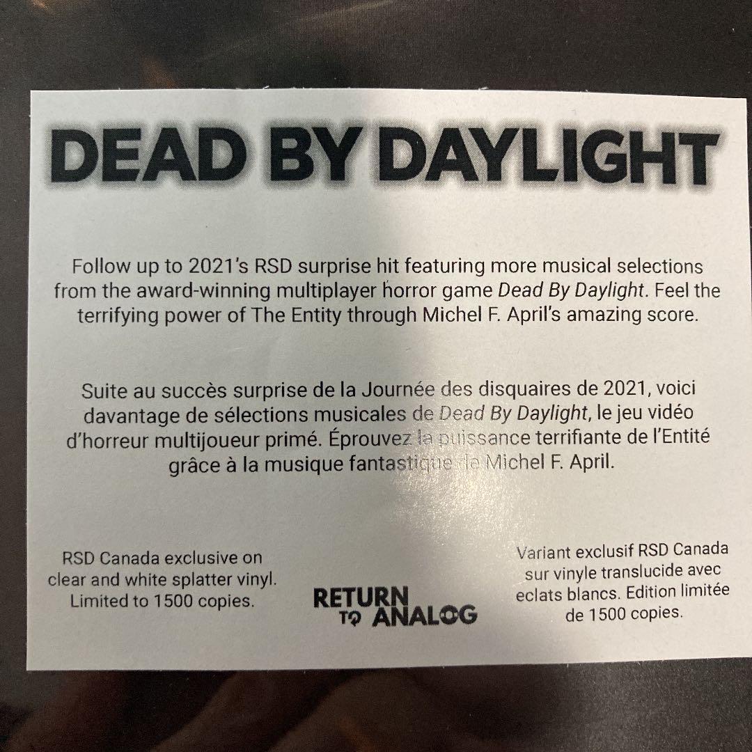  all worldwide limitation 1500 sheets Dead By Daylight Vol. 2 record 