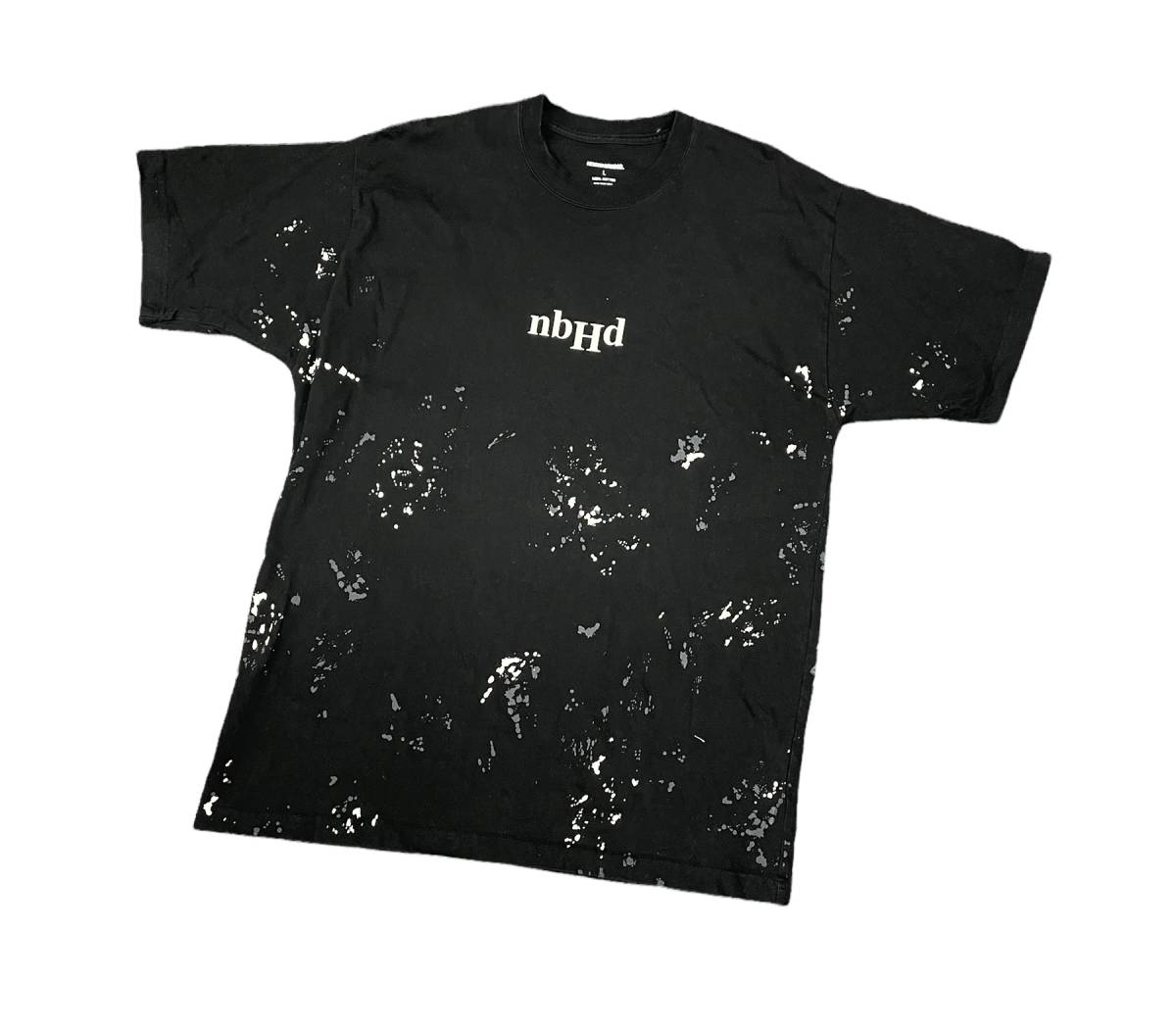 ■ NEIGHBORHOOD 21SS DRIP / C-TEE . SS ペイント ロゴ プリント Tシャツ ネイバーフッド ■ L_画像3