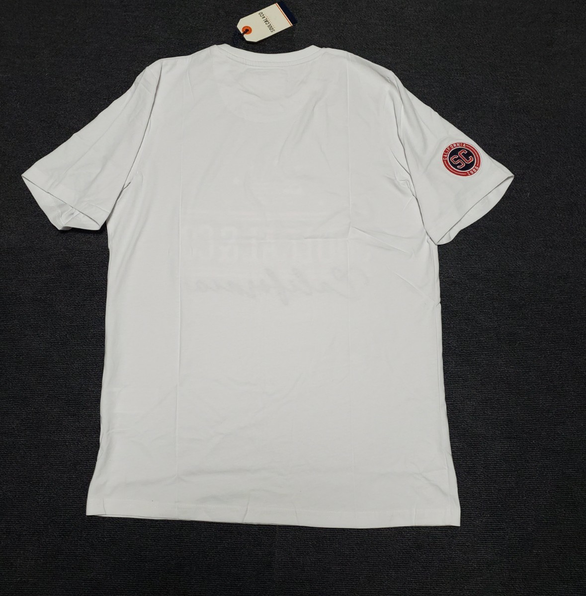 新品タグ付き　SoulCal & Co　ホワイト　半袖Tシャツ　コットン メンズ 　カリフォルニア　アメリカ　Lサイズ