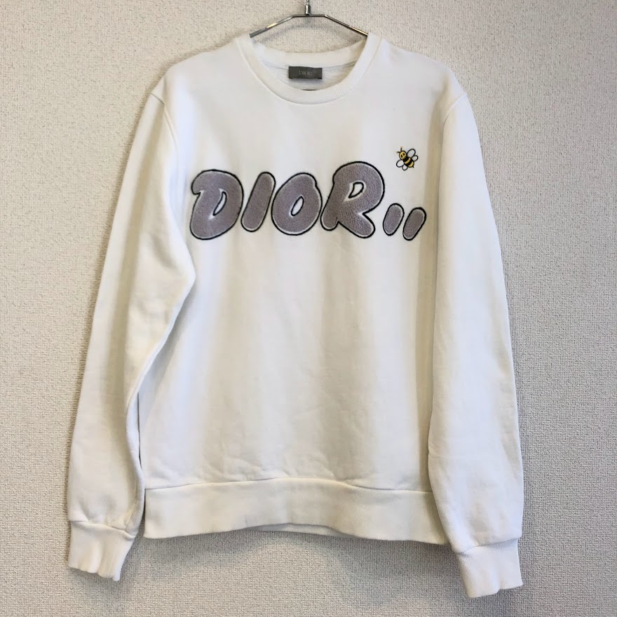 Dior × KAWS BEE 刺繍 半袖 コットン Tシャツ ブラック www ...