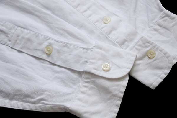 ★90s ラルフローレン ワンポイント ポケット付き ボタンダウン コットンシャツ 白★U オールド ロゴ刺繍 ホワイト オーバーサイズ_画像5