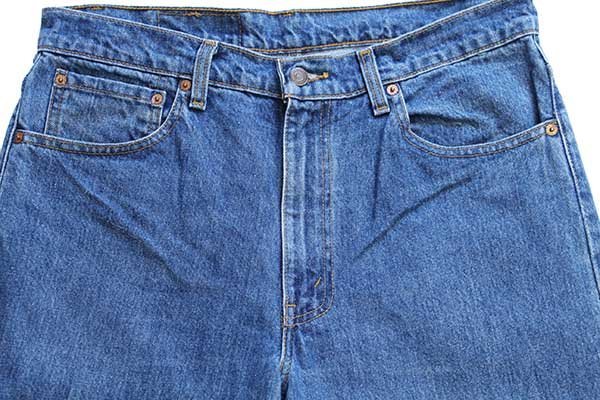 ★90s カナダ製 Levi'sリーバイス 550 デニムパンツ w34 L32★192 オールド ジーンズ テーパード ワイド バギー ストーンウォッシュ_画像4