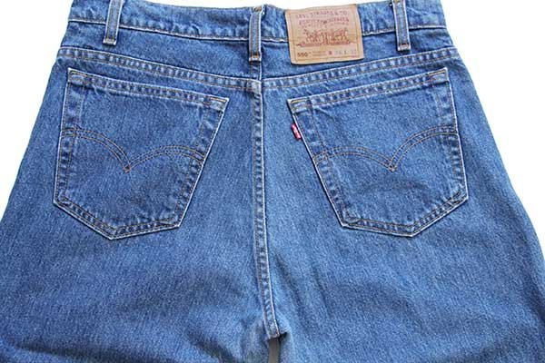 ★90s カナダ製 Levi'sリーバイス 550 デニムパンツ w34 L32★192 オールド ジーンズ テーパード ワイド バギー ストーンウォッシュ_画像5