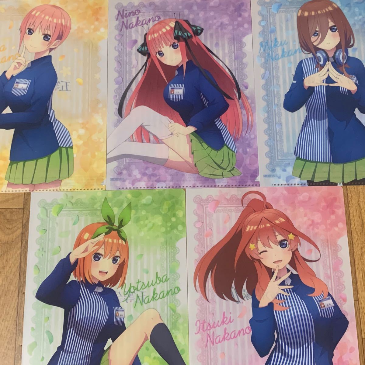 五等分の花嫁 ローソン クリアファイル 限定レア コンプセット｜PayPayフリマ