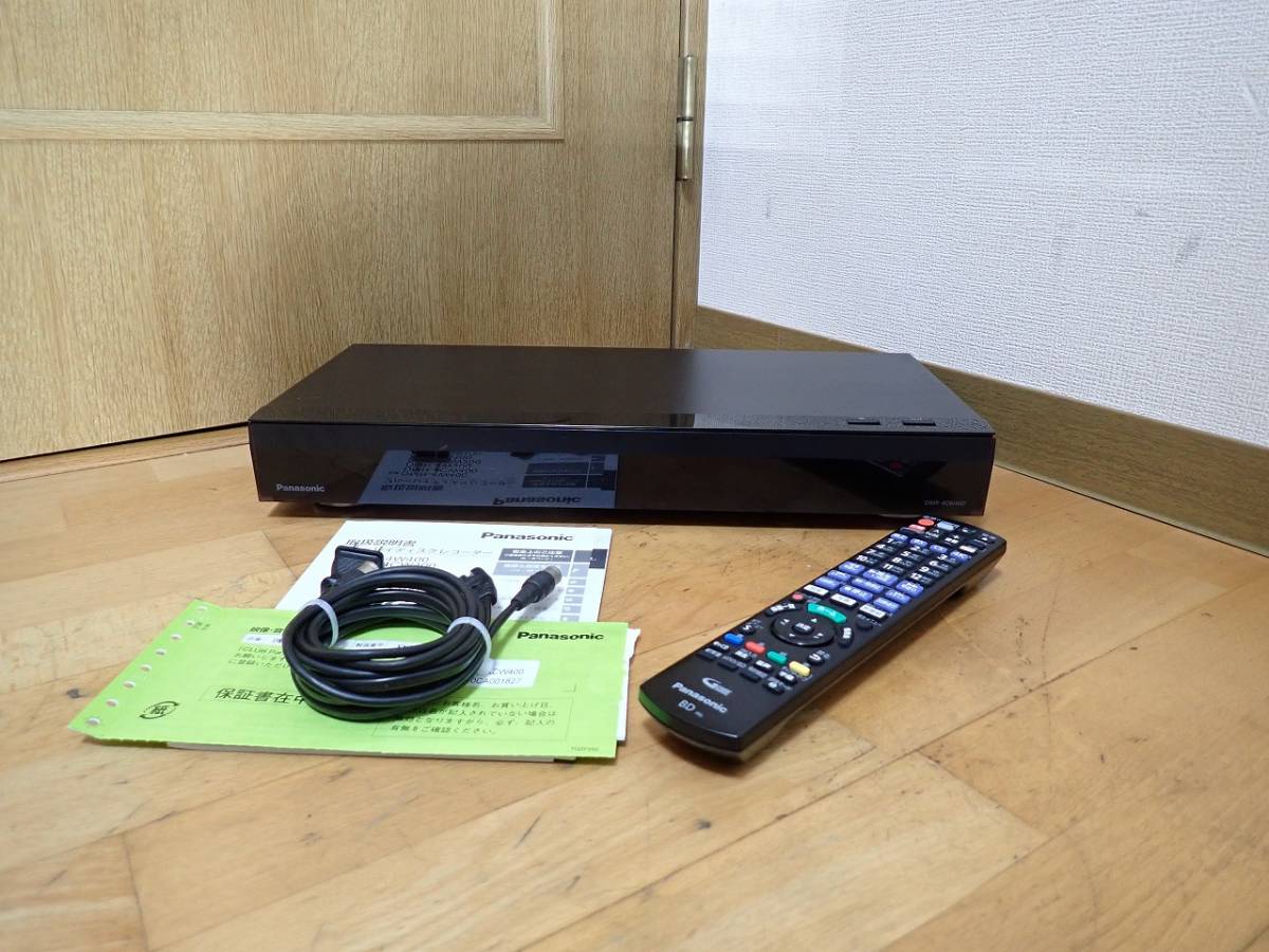 ブルーレイレコーダー Panasonic DIGA DMR-4CW400 パナソニック 4K
